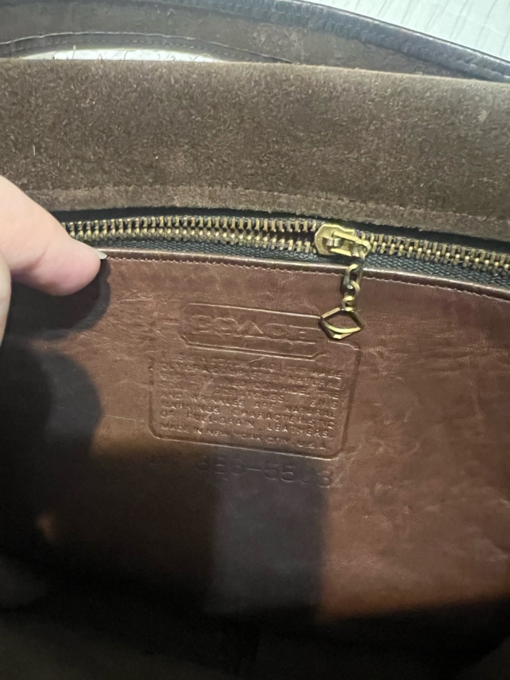 VTG COACH 9951 Patricia’s Legacy Crossbody Brown Mahogany Leather  Saddle Bag - Picture 4 of 5